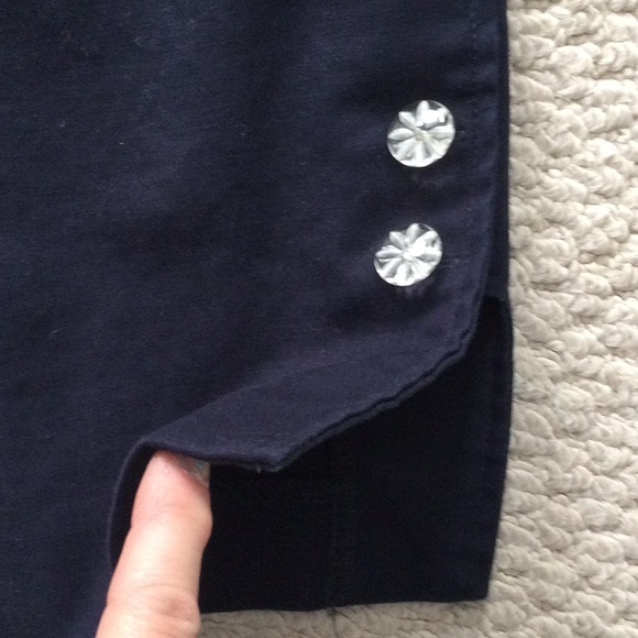 Nanette Lepore navy ankle pants. - Picture 3 of 9